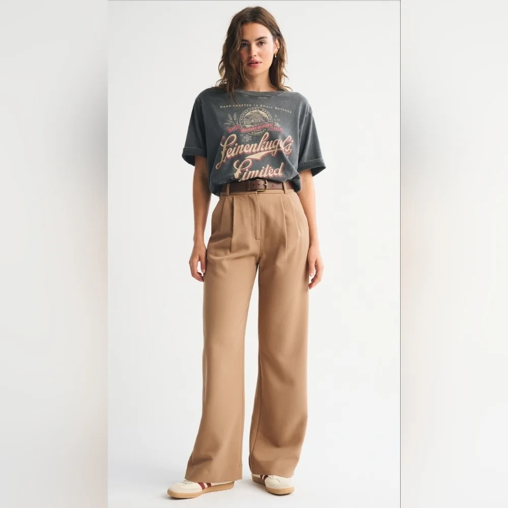 A&F Sloane Tailored Wide Leg Pant Size 25 - Picture 5 of 7